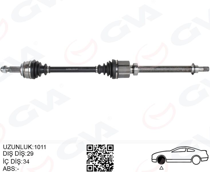 GVA 4419042 ÖN AKS SAĞ RENAULT KADJAR 1.5 DCI A-T 15-