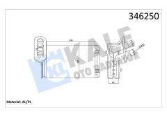 KALE 346250 KALORİFER RADYATÖRÜ A3-CADDY-GOLF-JETTA-POLO-IBIZA-CORDOBA-OCTAVIA-1.4-1.6-1.8-1.9TDI-2.0 234x156