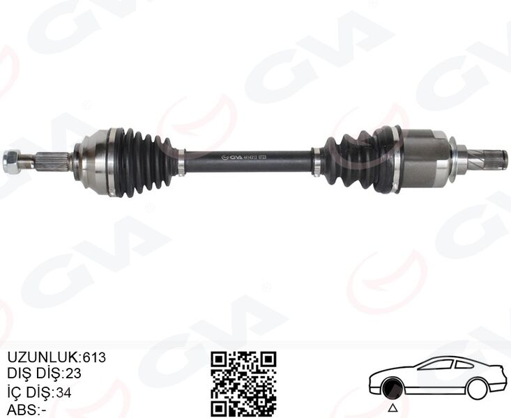 GVA 4414313 ÖN AKS SOL RENAULT CLIO IV 1.5 DCI A-T 12-