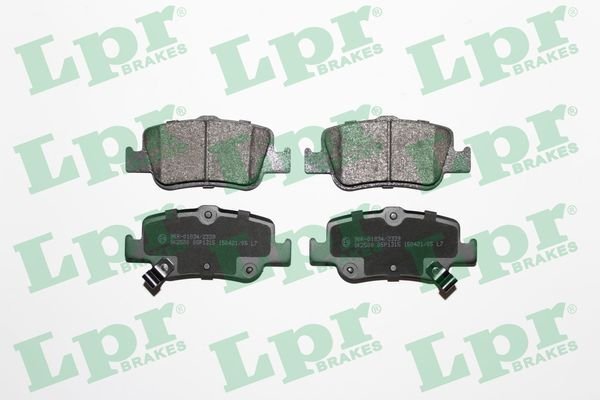 LPR 05P1315 ARKA FREN BALATA TOYOTA AURIS. COROLLA 1.33L 1.6L 1NR-FE 1ZR-FAE NRE180 ZRE181 ZRE185 12-> 1.4L 1ND -FTV D-4D NDE150 NDE180 07->