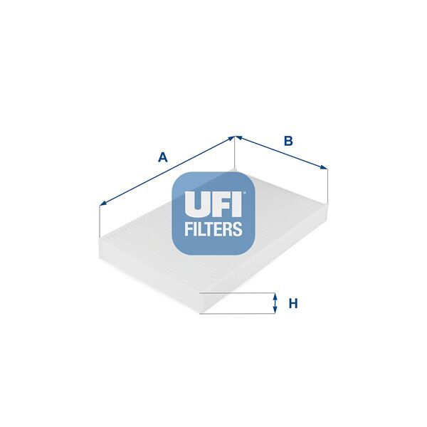 UFI 5303800 POLEN FİLTRESİ C2 03>C3 02>C4 04>P307 00>P308 07> 1.4-1.4 16V-1.6 16V-1.6HDI-2.0HDI