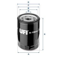 UFI 2319600 YAĞ FİLTRESİ FIAT DOBLO-BRAVA-BRAVO-FIORINO-TEMPRA-TIPO-UNO-SLX-ALBEA-PALIO-PUNTO-MAREA-PANDA-STILO PANDA. STILO