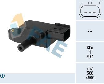 FAE 16148 EGZOZ BASINÇ SENSÖRÜ FORD FİESTA-COURİER 12> 1.5-1.6 TDCİ