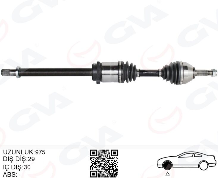 GVA 4419810 ÖN AKS SAĞ RENAULT KOLEOS HY 2.0 DCI A-T 08-14