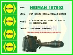 NEIMAN 167992 FAR SINYAL KORNA KUMANDA KOLU CLIO IV-TRAFIC III-TWINGO III-CAPTUR 09> ON/ARKA SIS