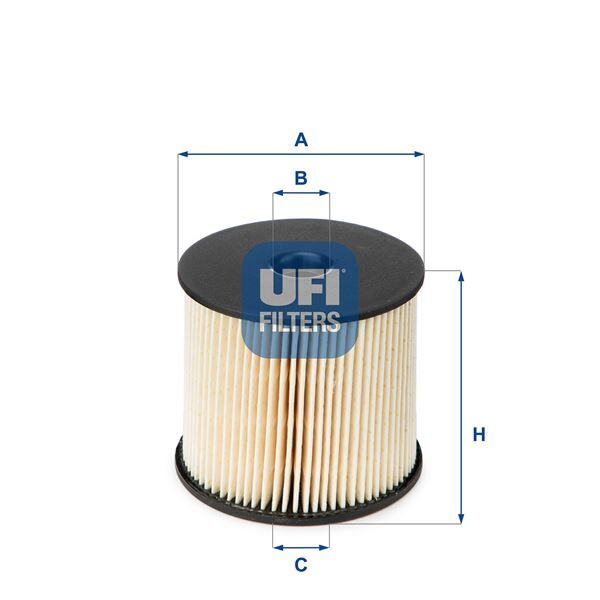 UFI 2600300 YAKIT FİLTRESİ PARTNER-BERLINGO-206-307-406-807-C5-C8-JUMPY-XANTIA-XSARA-SCUDO-EXPERT 2.0HDI DW10