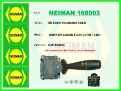 NEIMAN 168003 SİLECEK KUMANDA KOLU DOKKER-LOGAN II-SANDERO II 2007-