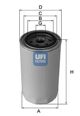 UFI 2318601 YAĞ FİLTRESİ FORD ESCORT III 1.6 D 54HP 04/84-12/85