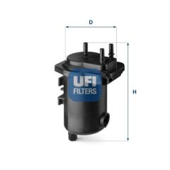 UFI 2413200 YAKIT FİLTRESİ RENAULT MEGANE II 02> GRAND SC NIC II 04> 1.5dCi