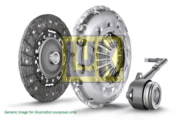 LUK 623326334 3 LÜ DEBRİYAJ SETİ BASKI DİSK RULMAN DACIA DUSTER 10> 1.5dCi 4x4 225 mm