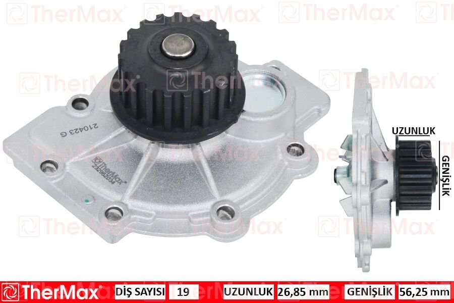 THERMAX T01.190 DEVİRDAİM LGN 140 KASA 2.0 16V B56M N7Q-S40 95-04 S60 01>S80 98-06 V40-V50-C30-C70-XC70 PA1019 T
