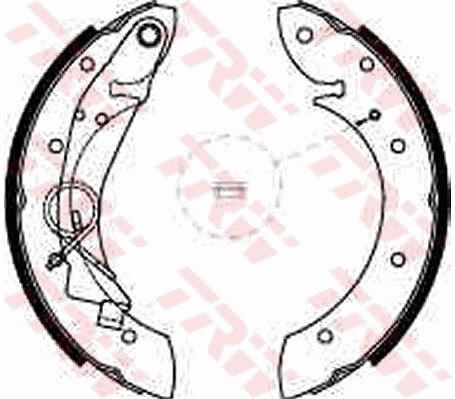 TRW GS8635 ARKA FREN BALATASI PABUÇ PEUGEOT PARTNER 96>15 P405 87>97 CITROEN BERLINGO 96>15 XSARA 99>11 228x 42