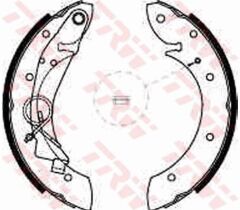 TRW GS8635 ARKA FREN BALATASI PABUÇ PEUGEOT PARTNER 96>15 P405 87>97 CITROEN BERLINGO 96>15 XSARA 99>11 228x 42