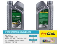 GVA 9920320 MOTOR YAĞI 10W40 1 LT PLATINUM YARI SENTETİK API SL/CF