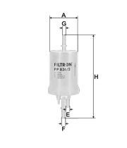 FILTRON FILT PP 836/2 GOLF5-GOLF6-PASSAT-POLO-A3-LEON YAKIT FILTRESI 6,4 BAR / KL572 / EP207 / H280WK