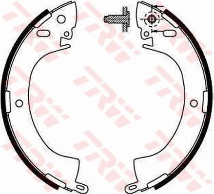 TRW GS8185 ARKA PABUÇ BALATA L200 2.5D TD 86-96 L300 2.0 2.3D 2.4 2.5D 89 96 > PAJERO 88-00 254x51