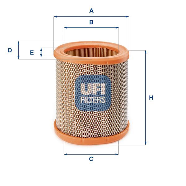 UFI 2725800 HAVA FİLTRESİ P106-PARTNER-BERLINGO 96- -SAXO 96-03 - XSARA 97-05 1.1i-1.4i