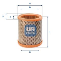 UFI 2725800 HAVA FİLTRESİ P106-PARTNER-BERLINGO 96- -SAXO 96-03 - XSARA 97-05 1.1i-1.4i