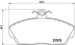 BREMBO P44010 FREN BALATASI ON LAND ROVER FREELANDER I L314 98>06