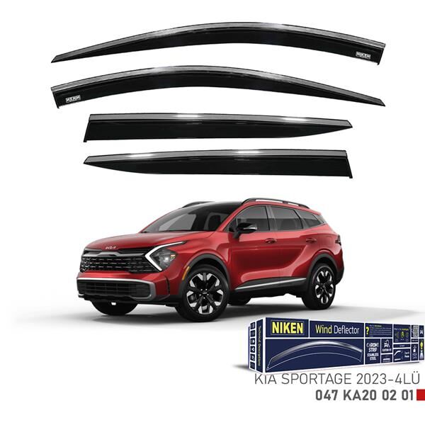 NIKEN 047KA200201 KROMLU CAM RÜZGARLIĞI KIA SPORTAGE 2023- 4LÜ