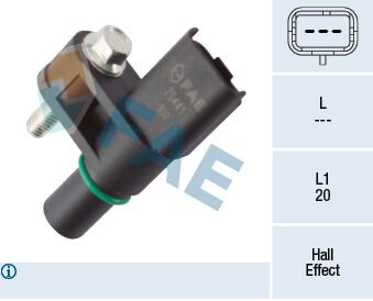 FAE 79441 EKSANTRİK MİL DEVİR SENSÖRÜ ASTRA L-COMBO E-CORSA F-CROSSLAND-GRANDLAND-C3-C4-BERLINGO-P208- P2008-P ARTNER-RIFTER-P508-P301-P308-C-ELYSEE-DS3-DS4-DS7 1.2 PureTech-THP 1.2 XE-XHL-XHT