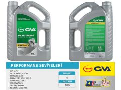 GVA 9920324 MOTOR YAĞI 10W40 5 LT PLATINUM YARI SENTETİK API SL/CF