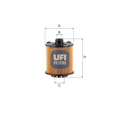UFI 25VCC01 YAĞ FİLTRESİ VOLVO S60 III 18> S90 20 > XC40 18> XC60 17 XC90 16>21 DIŞ ÇAP 77 MM İÇ YARI ÇAP 114 MM İÇ YARI ÇAP 238.2 MM YÜKSEKLİK104.7 MM