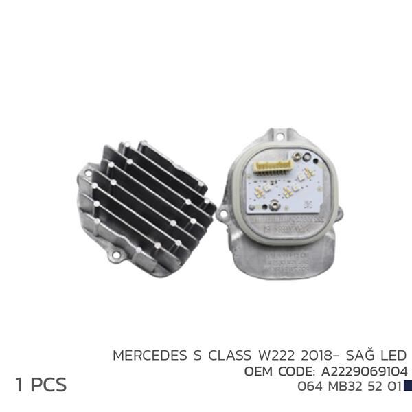 NIKEN 064MB325201 MERCEDES S CLASS W222 2018-SAĞ LED MOD A2229069104