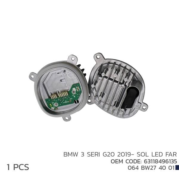 NIKEN 064BW274001 BMW 3 SERI G20 2019- SOL LED FAR MODÜL 63118496135