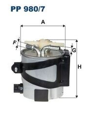 FILTRON PP980.7 YAKIT FİLTRESİ RENAULT MEGANE II 02> SCENIC II 03> 1.5dCi 2.0dCi