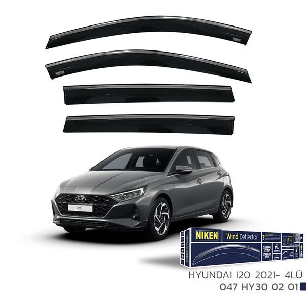 NIKEN 047HY300201 KROMLU CAM RÜZGARLIĞI HYUNDAI I20 2021- 4LÜ