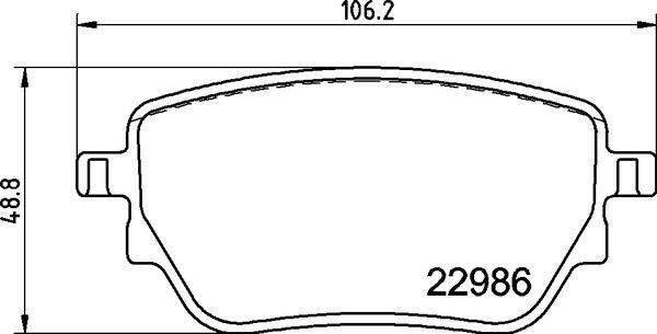 VALEO 670749 FREN BALATASI ARKA MERCEDES W177 V177 W247 C118 X118 H247 X247