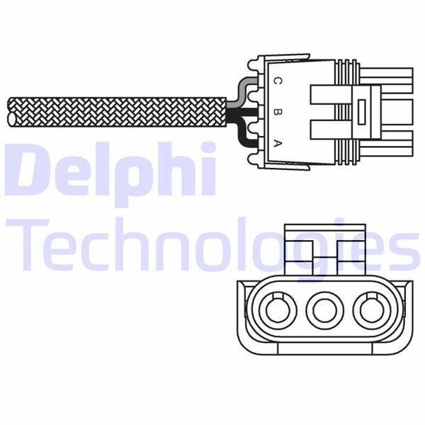 DELPHI ES10990-12B1 OKSİJEN SENSÖRÜ OPEL VECTRA A-B-ASTRA F-OMEGA A-B-CORSA A 1.8-2.0 RENAULT R19-MEGANE I-CLIO I-LAGUNA I 1.4 1.6 1.8