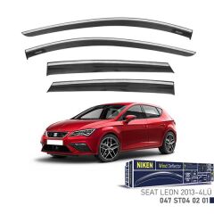 NIKEN 047ST040201 KROMLU CAM RÜZGARLIĞI SEAT LEON 2013- 4LÜ