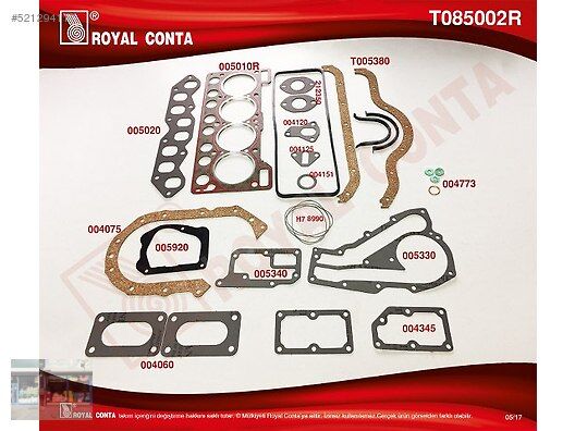 ROYAL 004773 SUBAP KAPAK PULU STD KLİNGRİT R9-R12 1300/1400