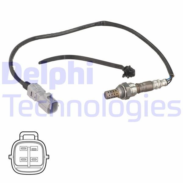 DELPHI ES21261-12B1 OKSİJEN SENSÖRÜ TOYOTA CH-R 1.2L 8NRFTS NGX10 16-> 1.8L 2ZR-FXE HYBRID ZYX10 ZYX11 16-> Katalizörün önü