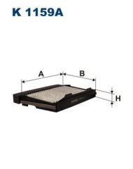 FILTRON K1159A POLEN FİLTRESİ KARBONLU SAAB 9-5 1.9TİD 2.0T 2.2TİD 2.3T 3.0V6 3.0TİD YS3E 1998-2009