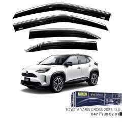 NIKEN 047TY380201 KROMLU CAM RÜZGARLIĞI TOYOTA YARIS CROSS 2021- 4LÜ