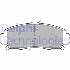 DELPHI LP1704 ÖN FREN BALATA HONDA CIVIC 1.6L R16A2 VTEC sedan FD6 06-11 / 1.8L R18A2 FD7 06->
