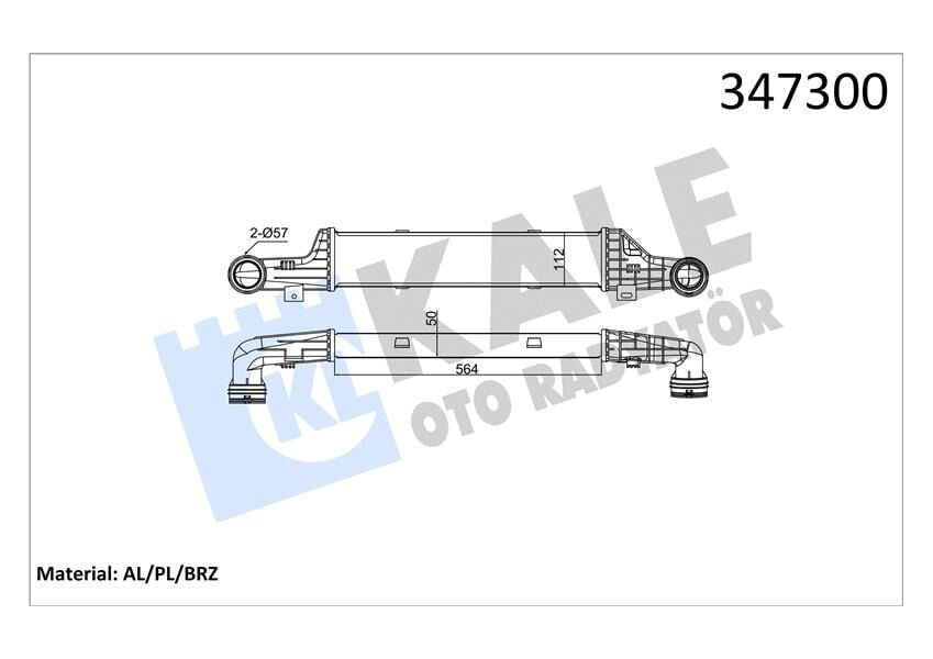 KALE 347300 TURBOSARJ RADYATORU MERCEDES E-CLASS W210 S210