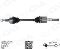 GVA 4435013 ÖN AKS KOMPLE SOL FORD YENI FOCUS IV 17> SANZ. OTOMATIGI 8 VITES 1.5L DURATORQ-TDCI