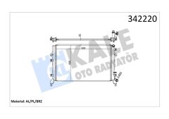 KALE 342220 RADYATÖR VW CADDY III-EOS-GOLF PLUS-GOLF V-VI-JETTA III-JETTA IV-PASSAT-SCIROCCO-TOURAN AL-PL-BRZ