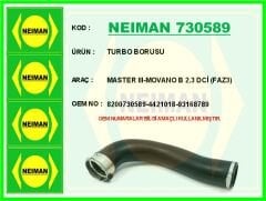 NEIMAN 730589 TURBO BORUSU MASTER III 10> MOVANO B 10> 2.3 DCİ FAZ3