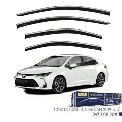 NIKEN 047TY310201 KROMLU CAM RÜZGARLIĞI TOYOTA COROLLA SD 2019- 4LÜ