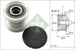 INA 535014010 ALTERNATOR KASNAGI MERCEDES W203 W204 W205 C238 W211 W212 C207 W463 W166 C218 C253 W639 B906 B907