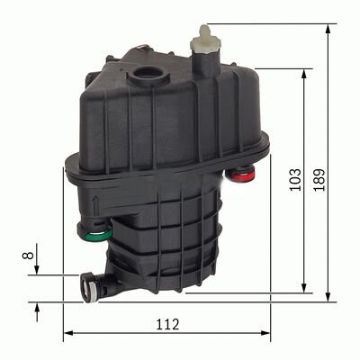 SARDES SF257 YAKIT FİLTRESİ CLIO III 1.5DCI 05- -MODUS 1.5DCI 04- 8200447197