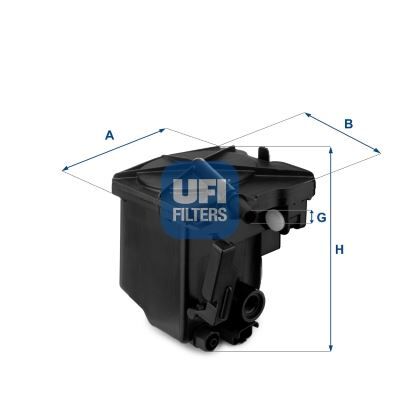 UFI 2402700 YAKIT FİLTRESİ PARTNER-206-207-307-308-407-BERLINGO-C2-C3-C4-C5-FIESTA-FOCUS-C-MAX-TEPEE 1.6HDI