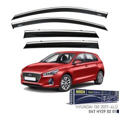 NIKEN 047HY290201 KROMLU CAM RÜZGARLIĞI HYUNDAI I30 2017- 4LÜ