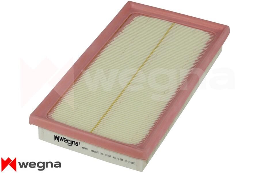 WEGNA WA2601 HAVA FİLTRESİ TOYOTA COROLLA CH-R 1.2L 8NRFTS NRE210 NGX10 16-> / COROLLA 1.5L 1.6L M15A 1ZR-FAE MZEA11 ZRE210 19-> / RAV4 2.5L A25A-FXS Hybrid AXAH54 19->