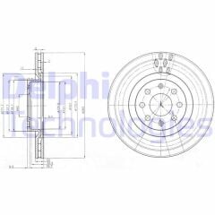 DELPHI BG3944 ÖN FREN AYNASI CORSA D 07> CORSA E 14> ADAM 13> PUNTO EVO-GRANDE PUNTO 05> 284x22x6DLxHAVALI 15 İNÇ 55702646